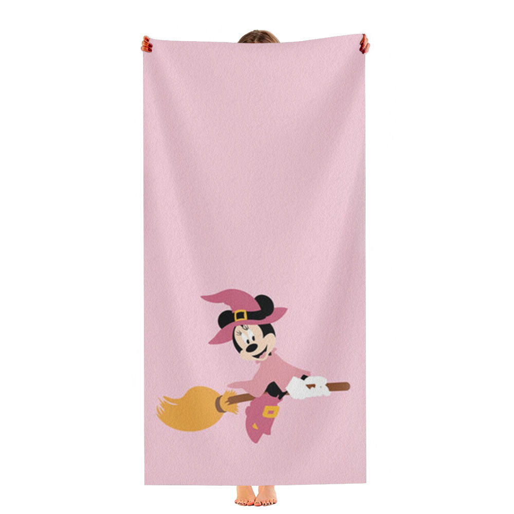 Witch Female Mouse Halloween Ultra-Soft Luxury Bathroom Towels