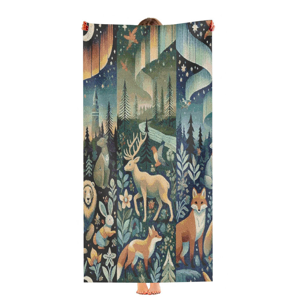Woodland Forest Castle Lands Ultra-Soft Luxury Bathroom Towels