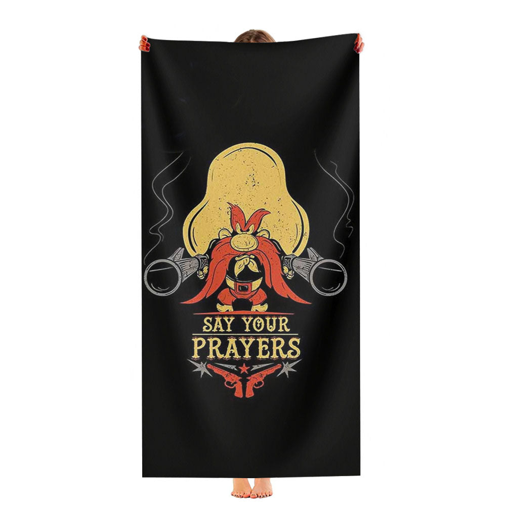 Yosemite Sam Cartoon 3 Ultra-Soft Luxury Bathroom Towels