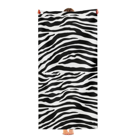 Zebra Skin Pattern Ultra-Soft Luxury Bathroom Towels
