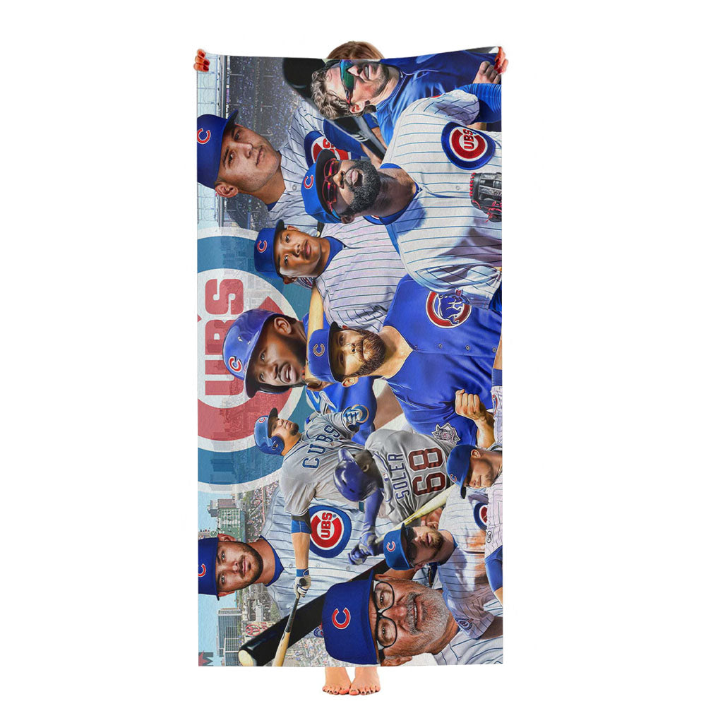 All Players Chicago Cubs Ultra-Soft Luxury Bathroom Towels