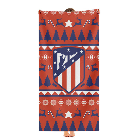 Atletico Madrid Christmas Sweater Ultra-Soft Luxury Bathroom Towels