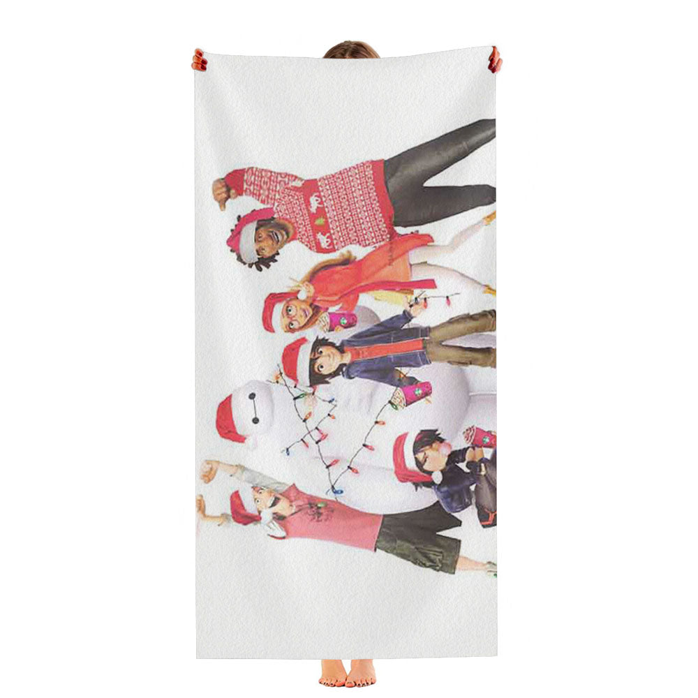 Big Hero 6 Christmas Ultra-Soft Luxury Bathroom Towels