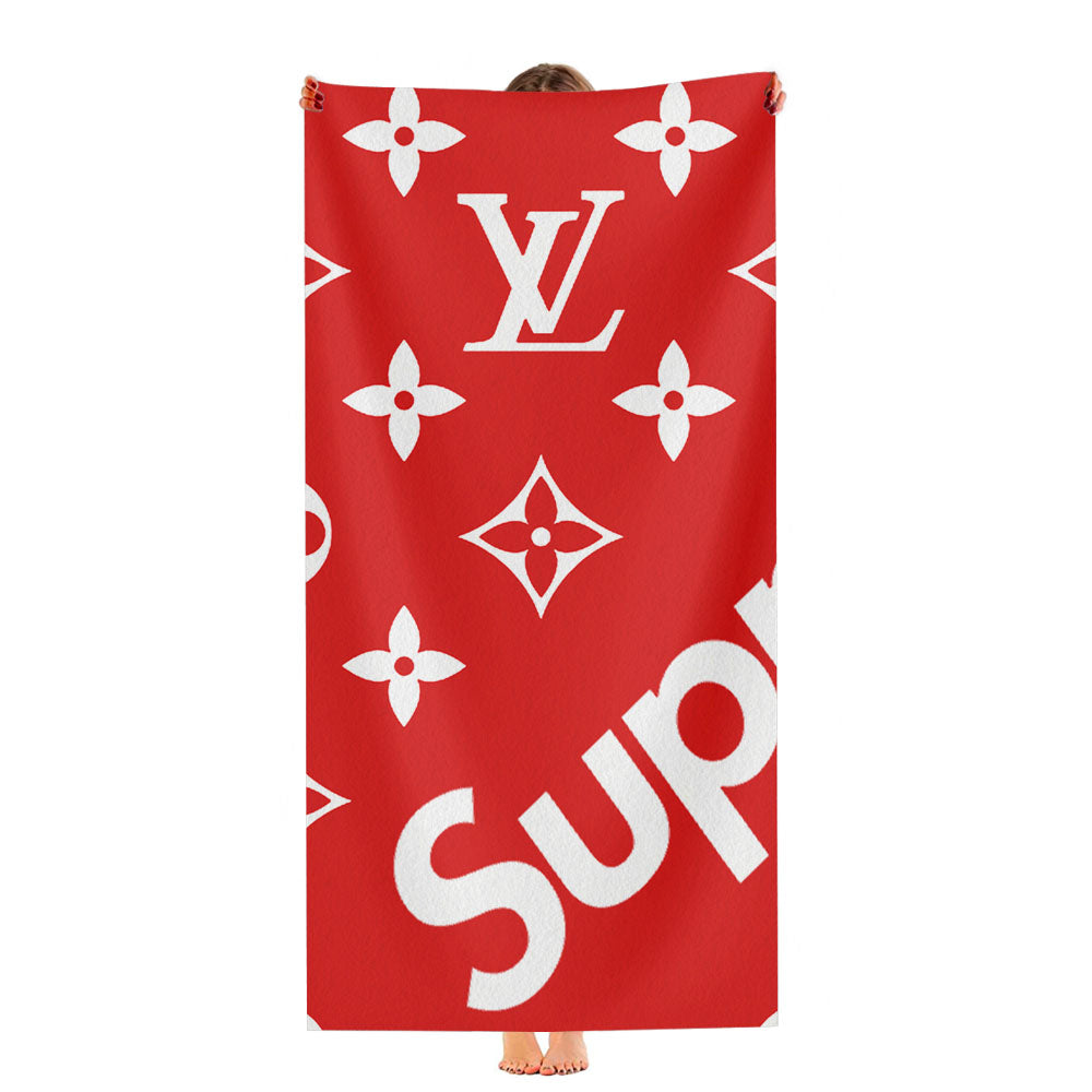 Big Supreme Louis Vuitton Ultra-Soft Luxury Bathroom Towels