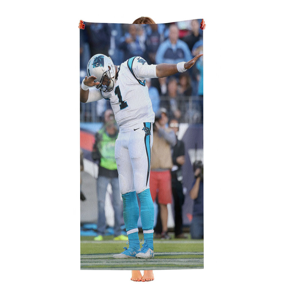 Cam Newton Dabbing Ultra-Soft Luxury Bathroom Towels