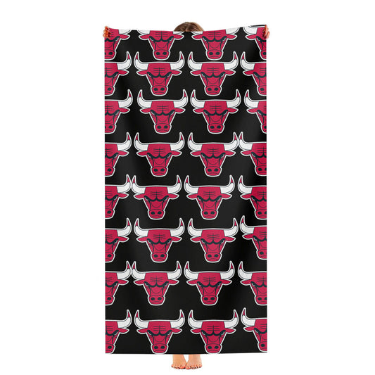 Chicago Bulls Basket Basket Ball Club Ultra-Soft Luxury Bathroom Towels