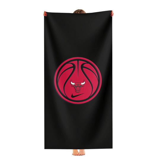 Chicago Bulls Basketball Symbols Ultra-Soft Luxury Bathroom Towels