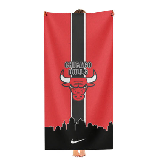 Chicago Bulls Championship Banner Ultra-Soft Luxury Bathroom Towels
