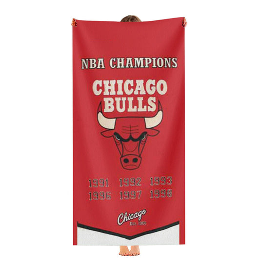 Chicago Bulls Collage Ultra-Soft Luxury Bathroom Towels