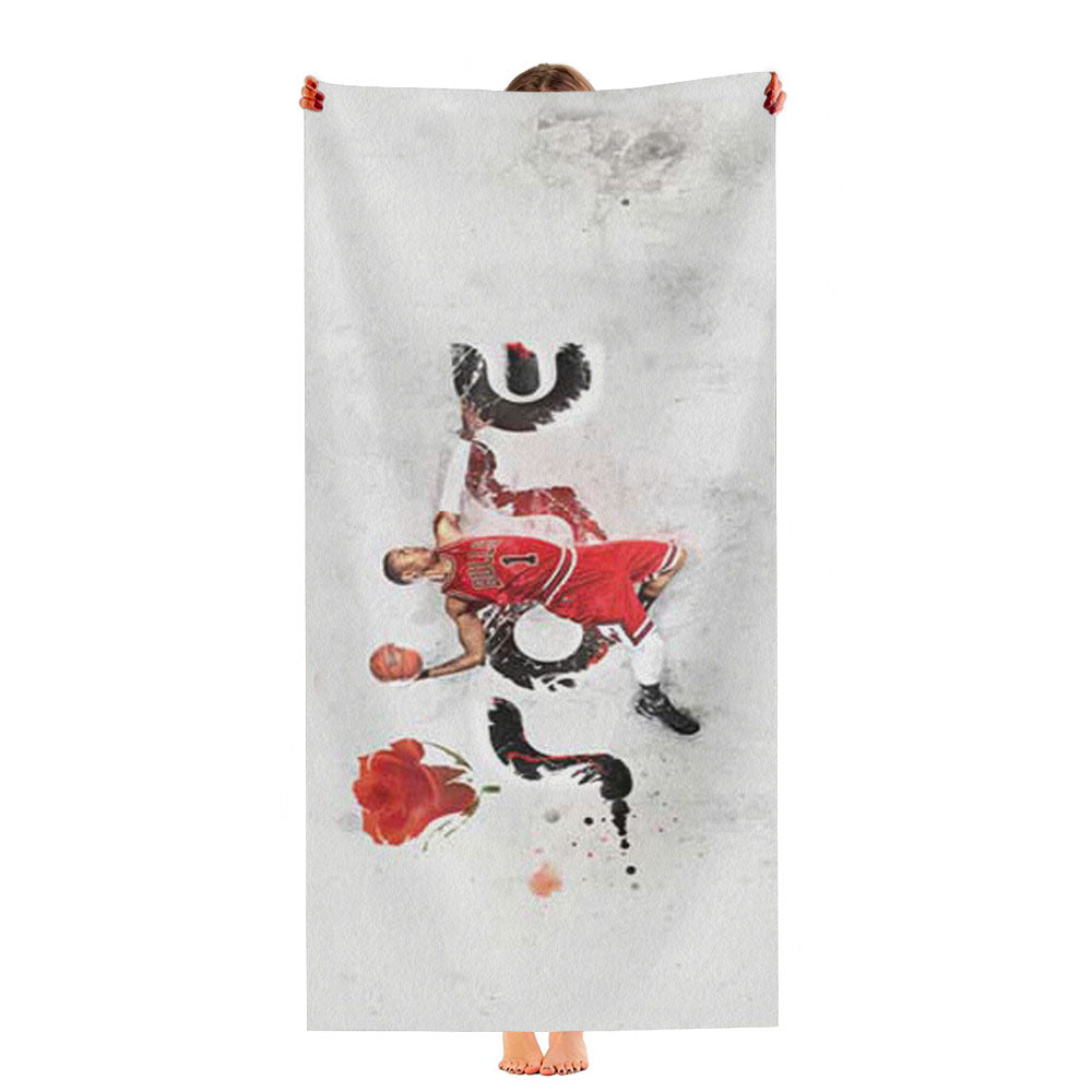 Chicago Bulls Derrick Rose Ultra-Soft Luxury Bathroom Towels