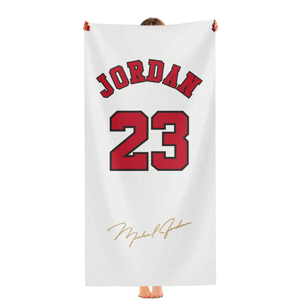 Chicago Bulls Logo Black Ultra-Soft Luxury Bathroom Towels