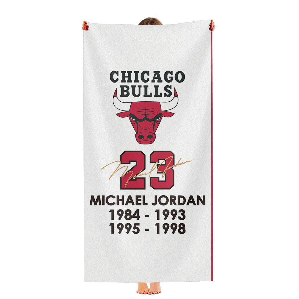 Chicago Bulls Micheal Jordan Ultra-Soft Luxury Bathroom Towels