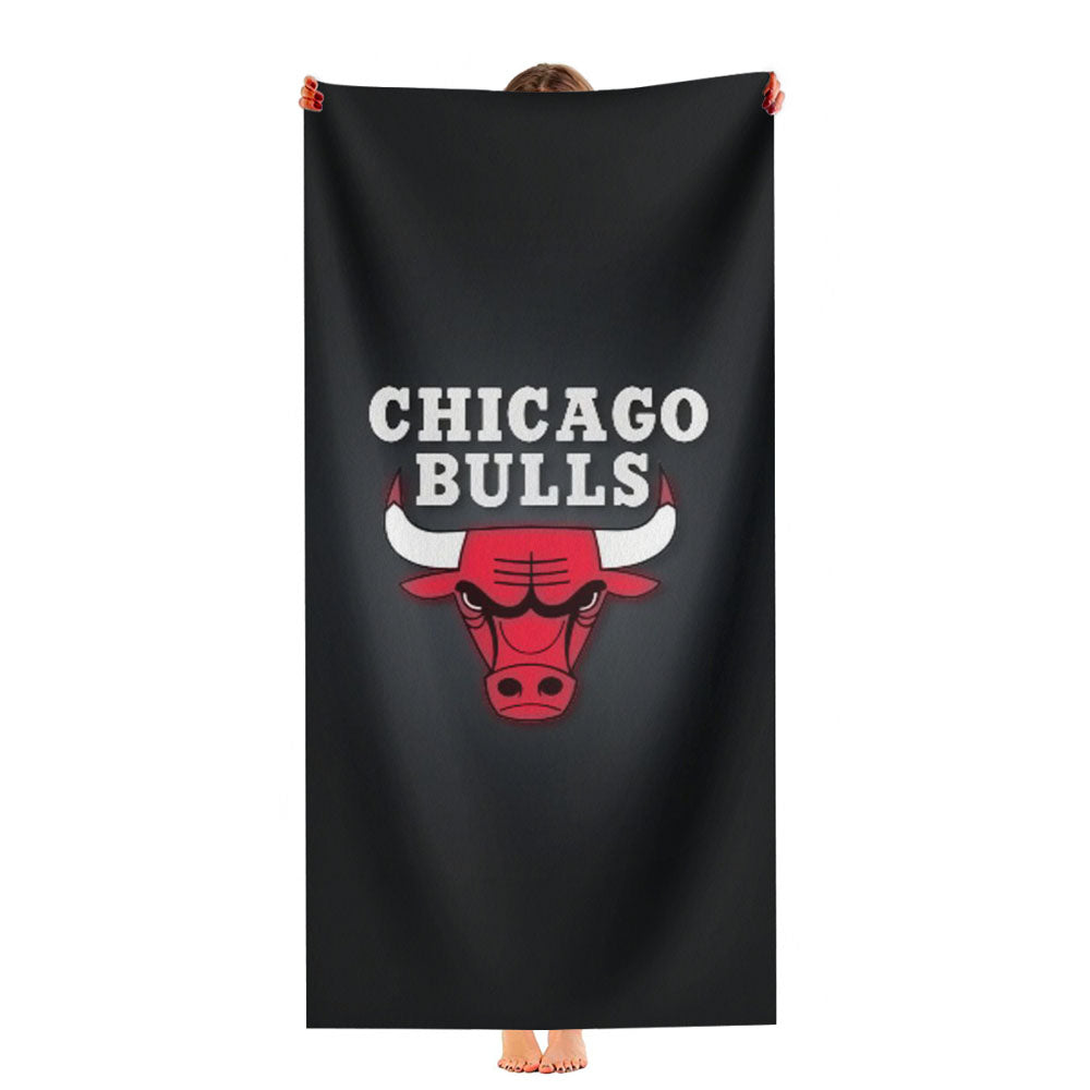 Chicago Bulls Wooden Ultra-Soft Luxury Bathroom Towels