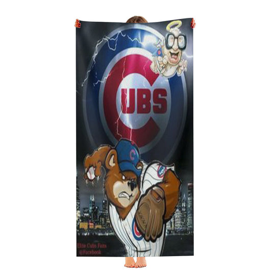 Chicago Cubs 4 Ultra-Soft Luxury Bathroom Towels