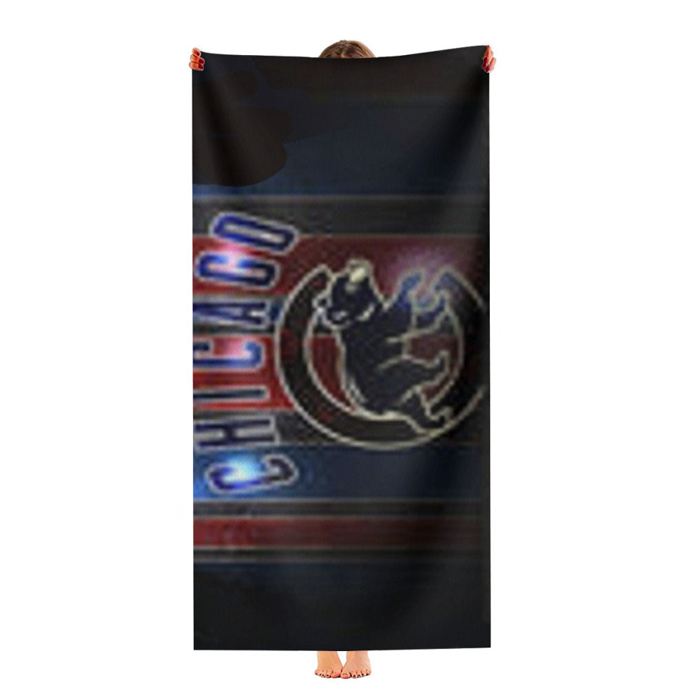 Chicago Cubs 2016 World Series Champions Fly W Win Ultra-Soft Luxury Bathroom Towels
