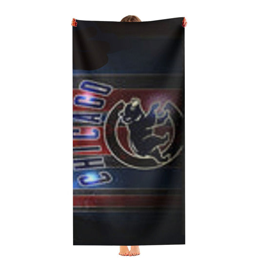 Chicago Cubs 2016 World Series Champions Fly W Win Ultra-Soft Luxury Bathroom Towels