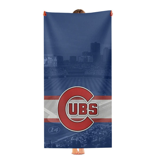 Chicago Cubs Baseba Ultra-Soft Luxury Bathroom Towels