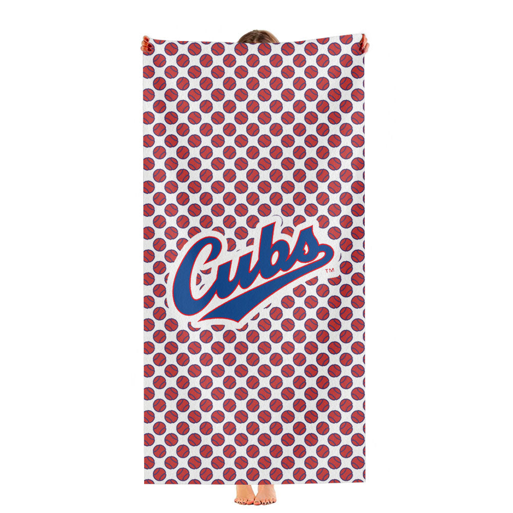 Chicago Cubs Baseball Quotes Ultra-Soft Luxury Bathroom Towels