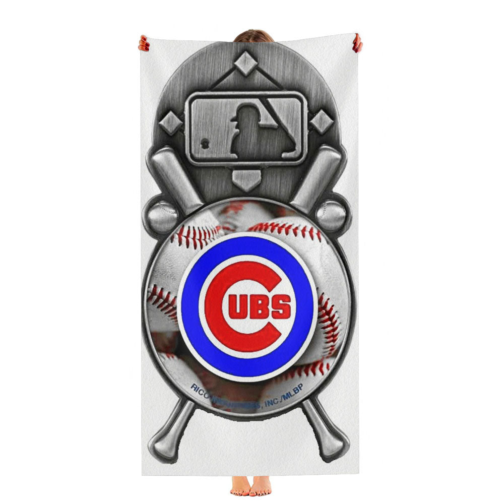 Chicago Cubs Baseball Vintage Ultra-Soft Luxury Bathroom Towels