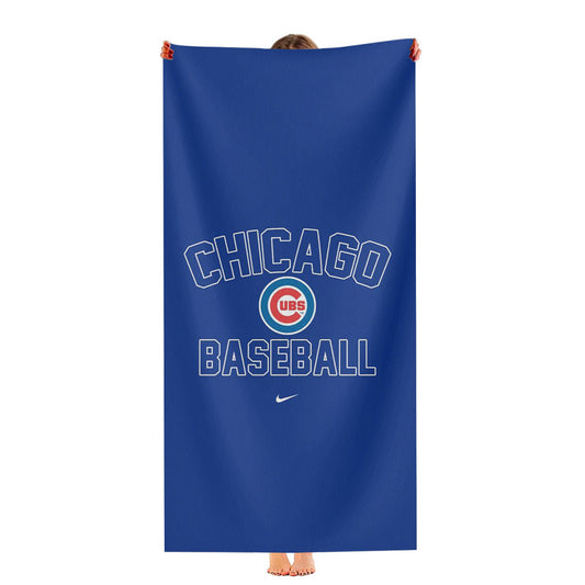 Chicago Cubs Blue Bear Ultra-Soft Luxury Bathroom Towels