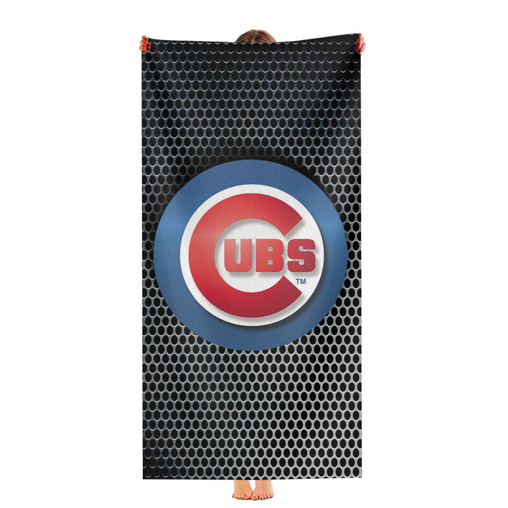 Chicago Cubs Catch The Ball Ultra-Soft Luxury Bathroom Towels