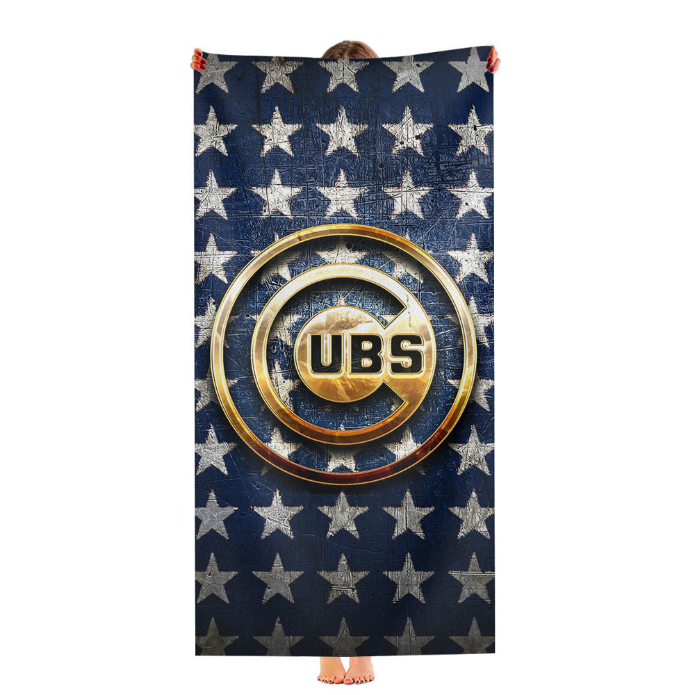Chicago Cubs Hand Oke Ultra-Soft Luxury Bathroom Towels