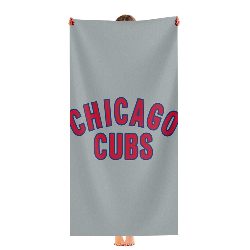 Chicago Cubs In The Grey Ultra-Soft Luxury Bathroom Towels