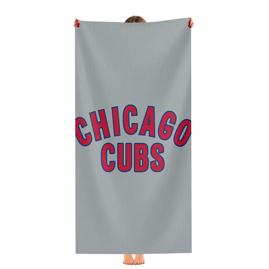 Chicago Cubs In The Grey Ultra-Soft Luxury Bathroom Towels