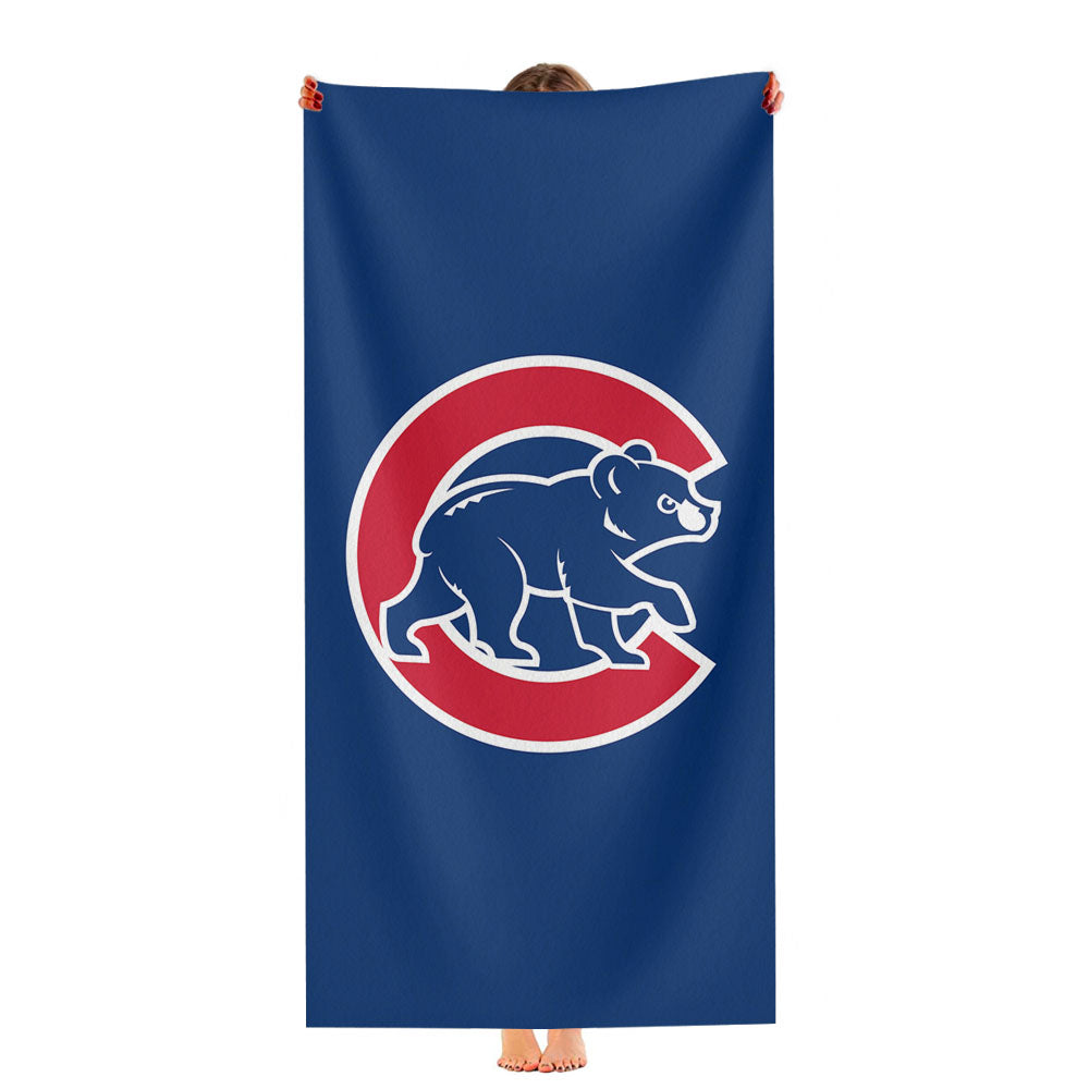 Chicago Cubs On The Red Ultra-Soft Luxury Bathroom Towels