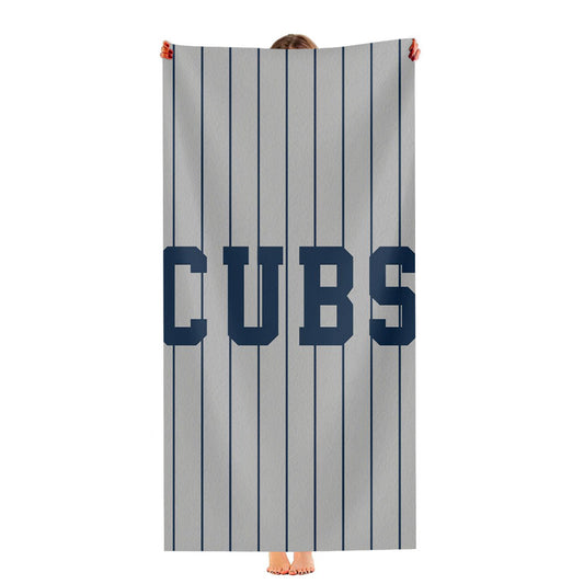 Chicago Cubs Star Wooden Ultra-Soft Luxury Bathroom Towels