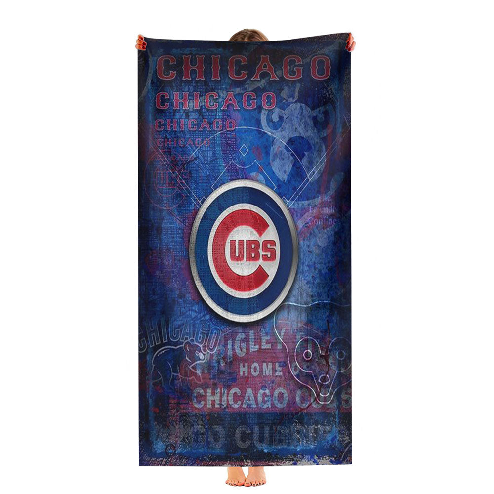 Chicago Cubs Texturing Ultra-Soft Luxury Bathroom Towels