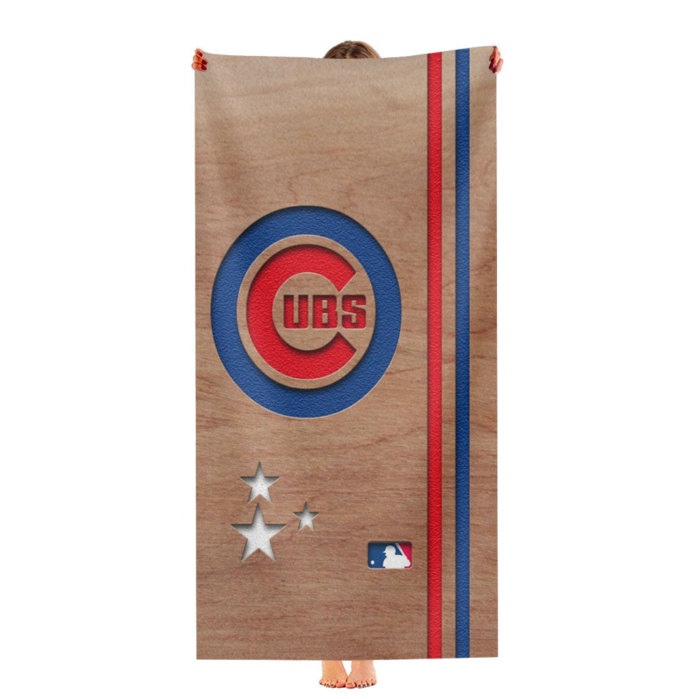 Chicago Cubs Ultra-Soft Luxury Bathroom Towels