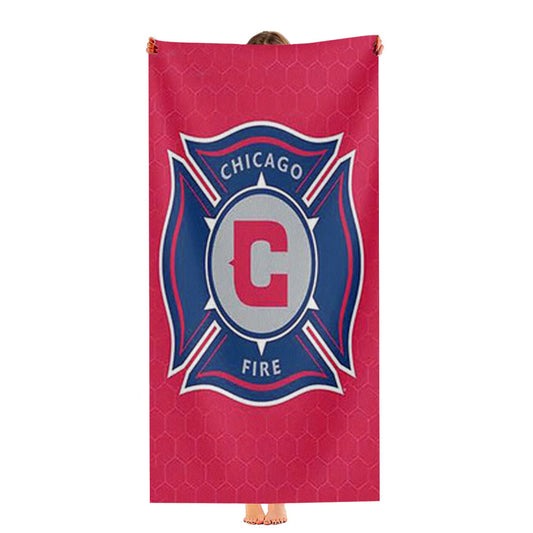 Chicago Fire Logo Ultra-Soft Luxury Bathroom Towels