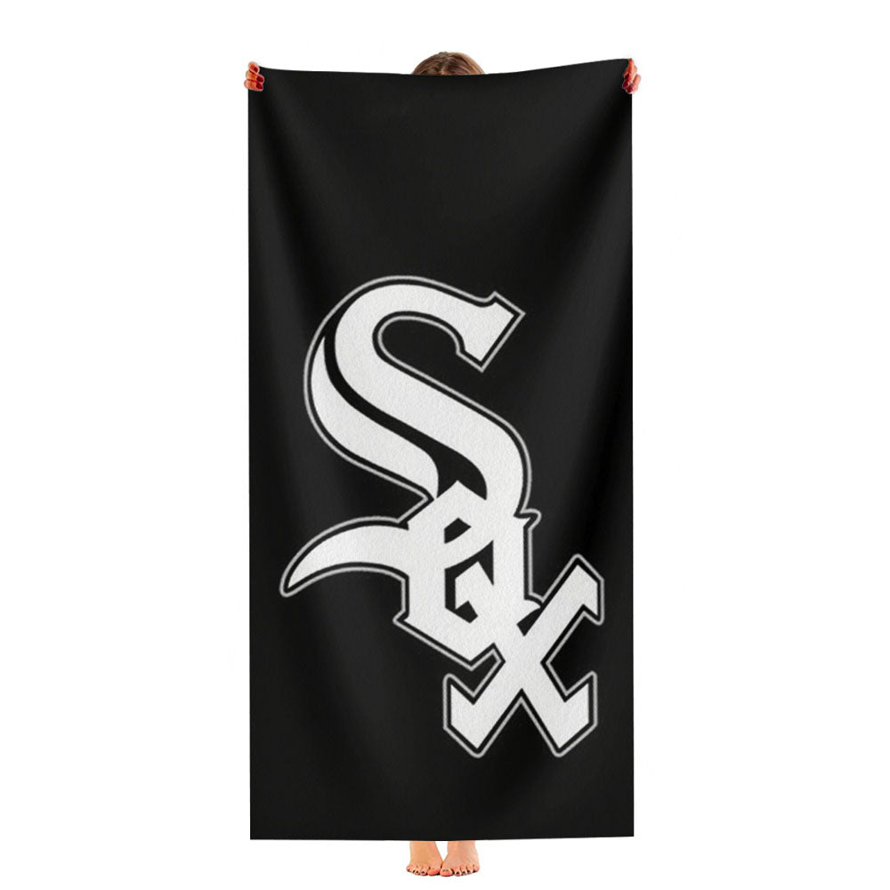 Chicago White Sox Baseball Jersey Logo Ultra-Soft Luxury Bathroom Towels