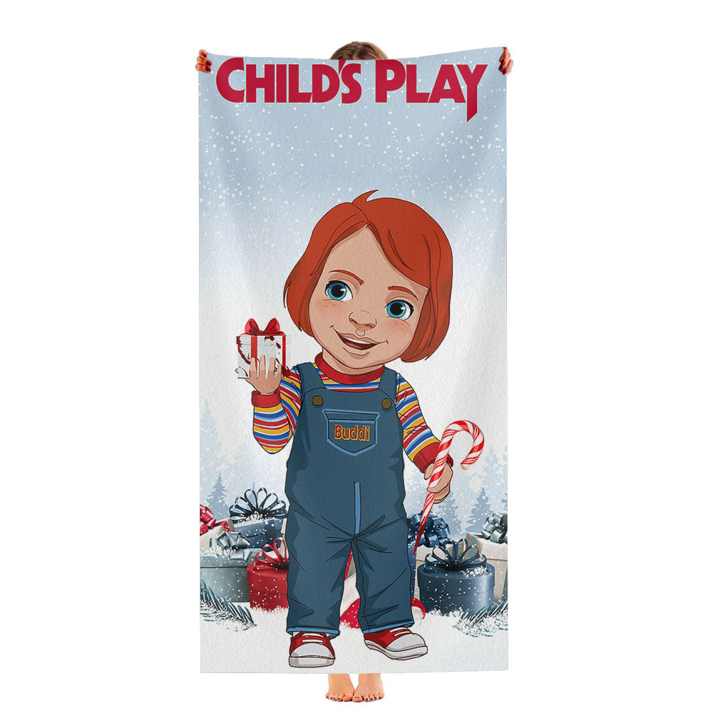 Childs Play Buddi Poster Christmas Ultra-Soft Luxury Bathroom Towels