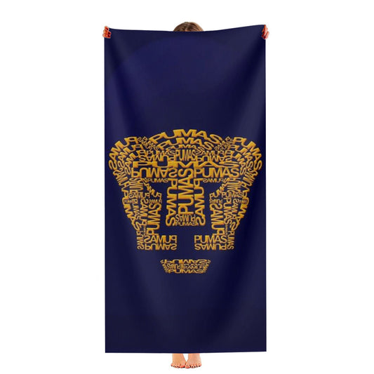Club Universidad Pumas Unam Brown Ultra-Soft Luxury Bathroom Towels