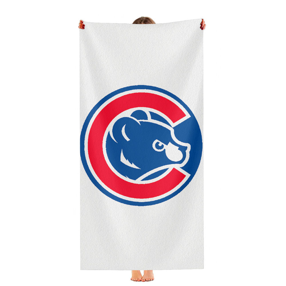 Cubs Chicago Baseball Team Logo Ultra-Soft Luxury Bathroom Towels