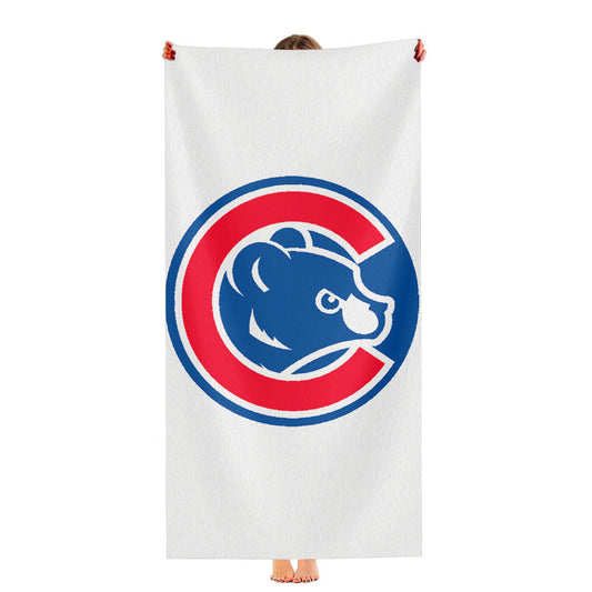 Cubs Chicago Baseball Team Logo Ultra-Soft Luxury Bathroom Towels