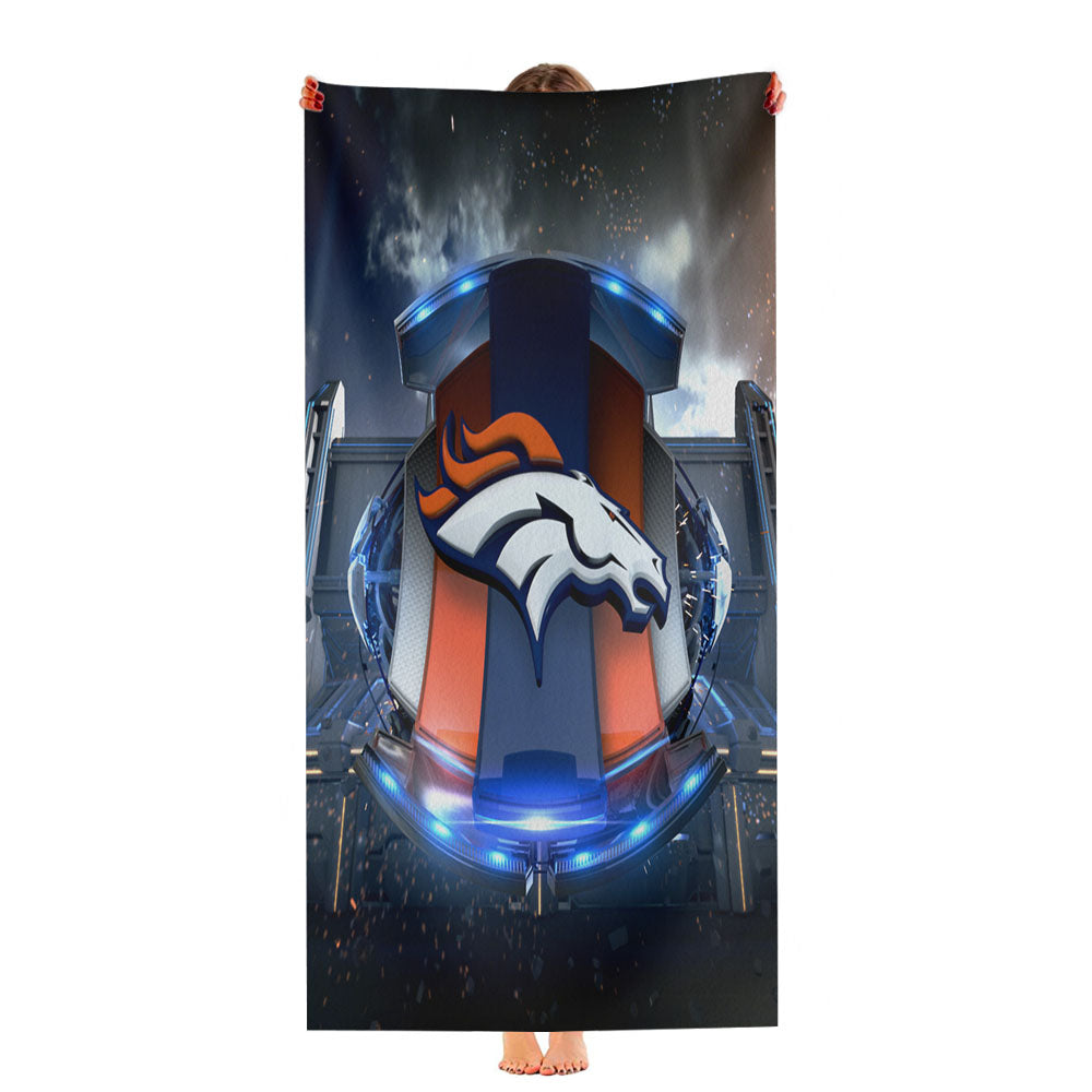 Denver Broncos Football Team Nfl Ultra-Soft Luxury Bathroom Towels