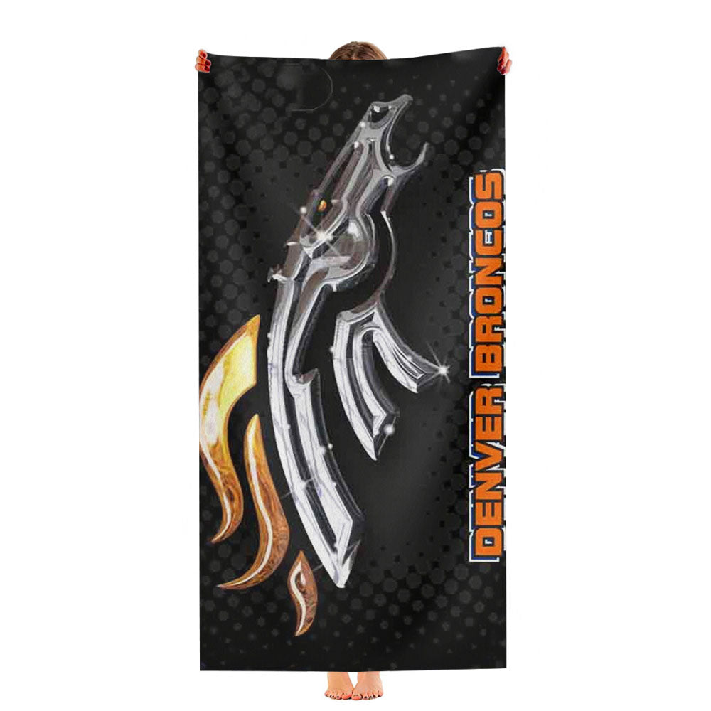 Denver Broncos Football Team Peyton Manning 18 Ultra-Soft Luxury Bathroom Towels