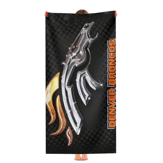 Denver Broncos Football Team Peyton Manning 18 Ultra-Soft Luxury Bathroom Towels
