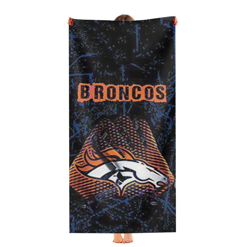 Denver Broncos Grainy Ultra-Soft Luxury Bathroom Towels