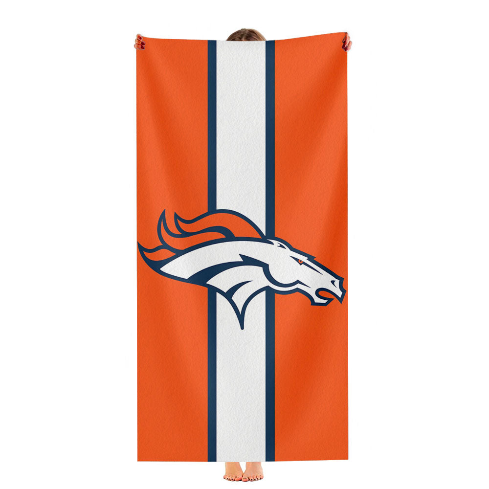 Denver Broncos Logo Basic Ultra-Soft Luxury Bathroom Towels