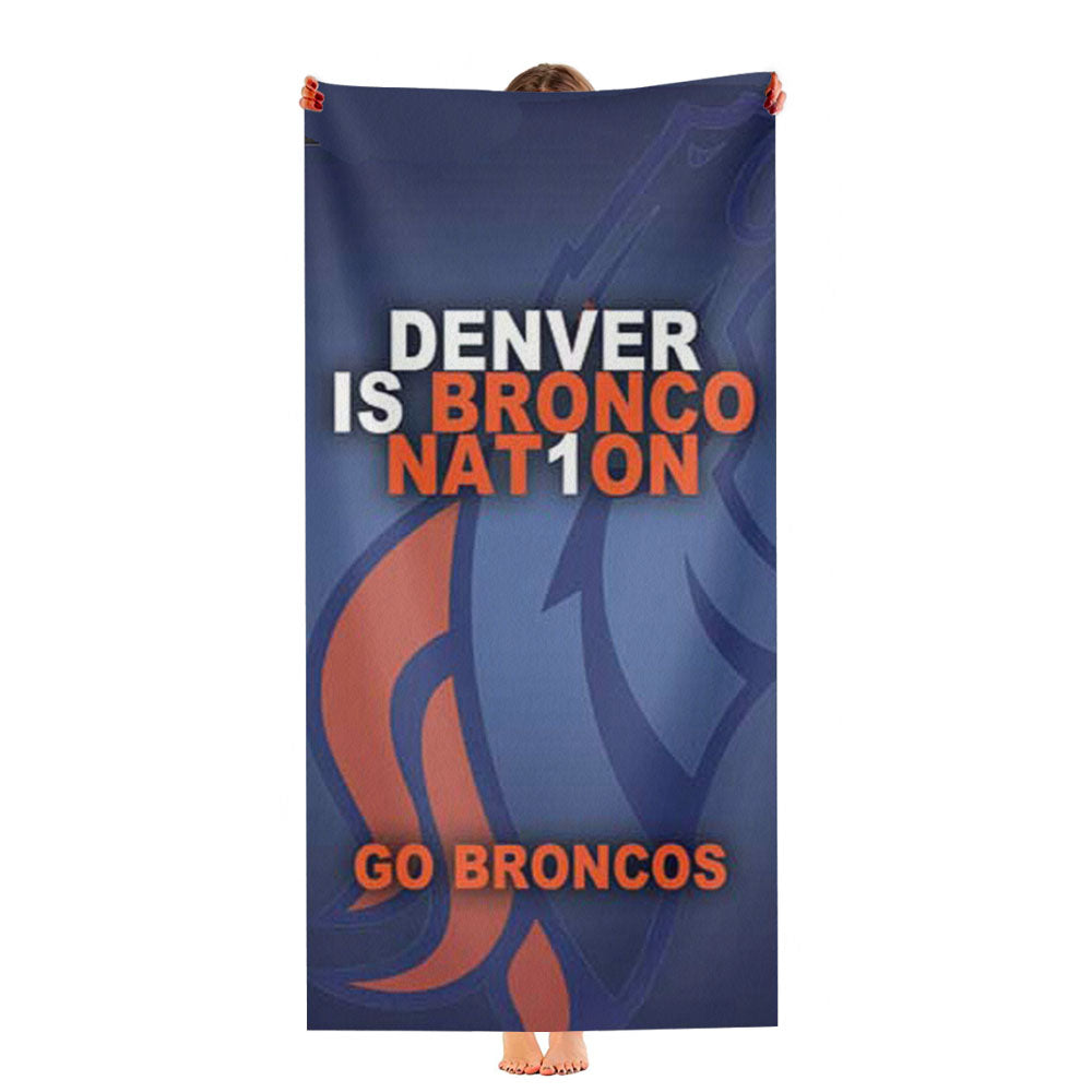 Denver Broncos Nfl 9 Ultra-Soft Luxury Bathroom Towels
