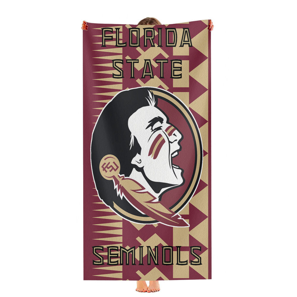 Florida States Seminols Aztec Wallpaper Ultra-Soft Luxury Bathroom Towels