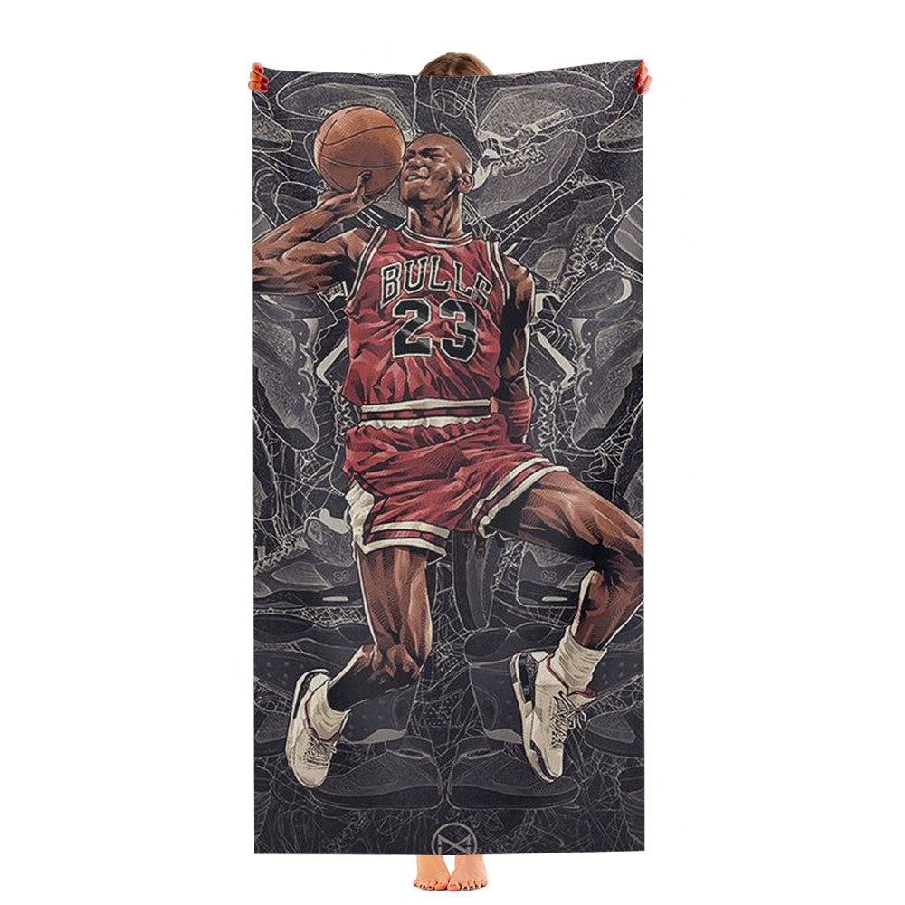 Fly The Legend Jordan Chicago Bulls Ultra-Soft Luxury Bathroom Towels