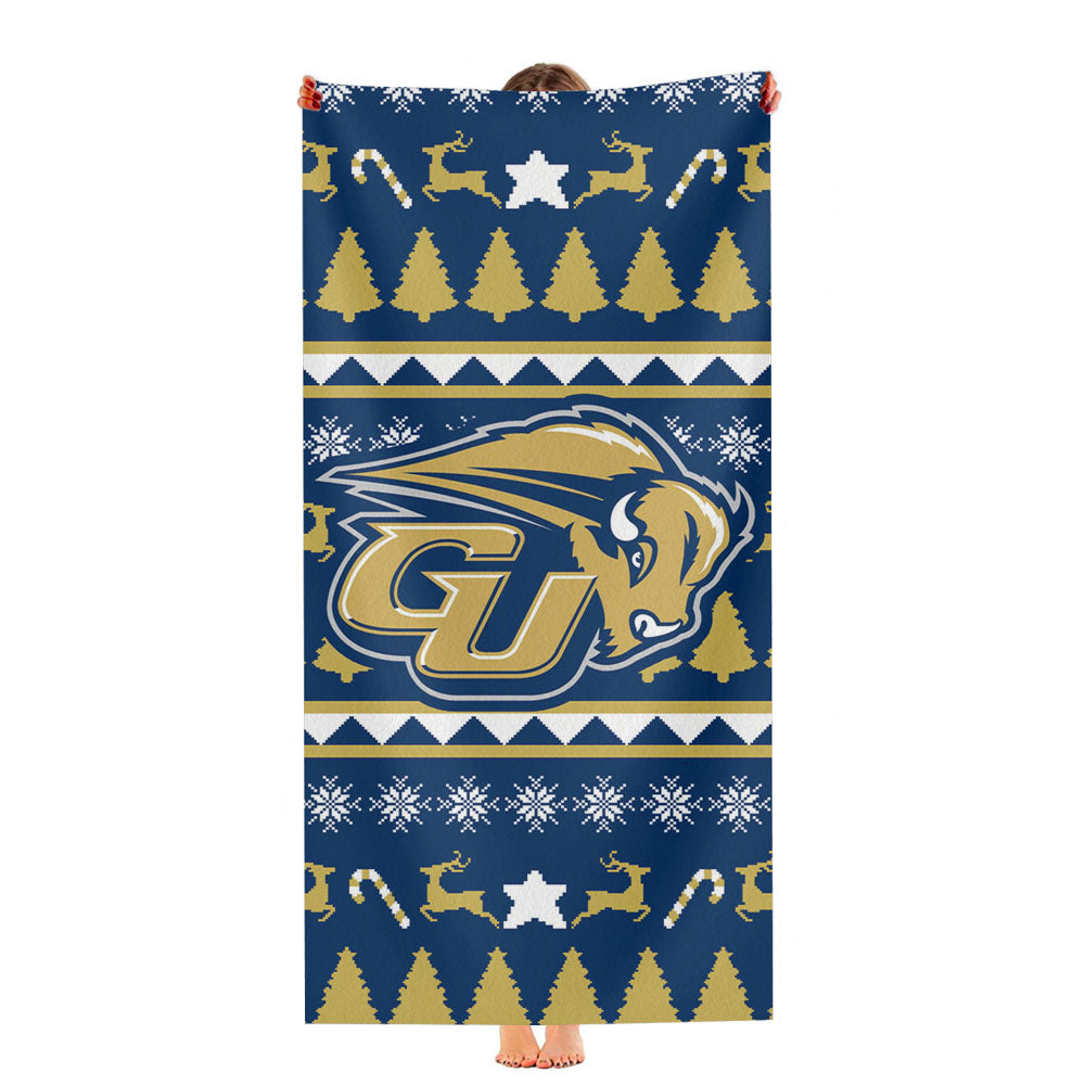 Gallaudet University Christmas Sweater Ultra-Soft Luxury Bathroom Towels