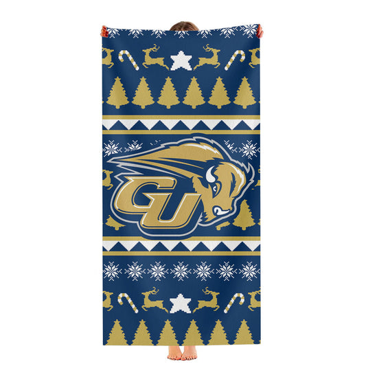 Gallaudet University Christmas Sweater Ultra-Soft Luxury Bathroom Towels