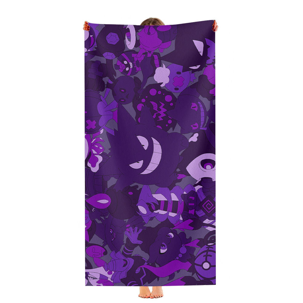 Gengar And All Character Pokemon Halloween Ultra-Soft Luxury Bathroom Towels