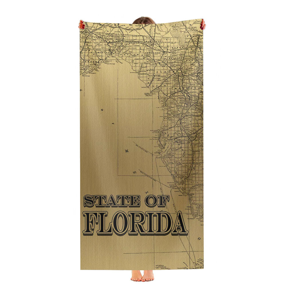Golden State Of Florida Ultra-Soft Luxury Bathroom Towels